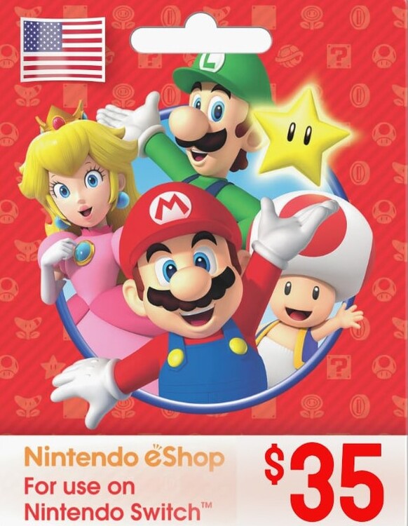 Nintendo eShop Gift Card USA Store USD 35