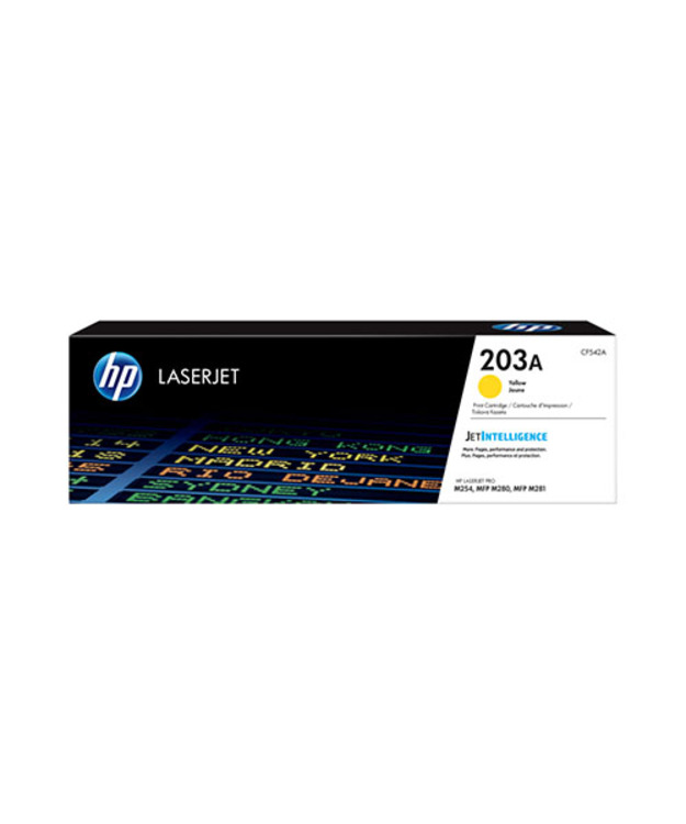 خرطوشة حبر HP 203A أصلية صفراء لطابعات LaserJet (CF542A)