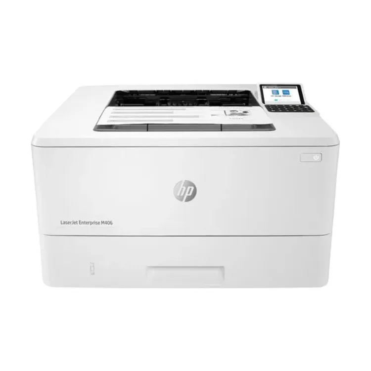 طابعة HP LaserJet Enterprise M406dn – طباعة أحادية – شبكة LAN – دعم الطباعة على الوجهين – A4