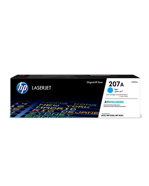 خرطوشة حبر HP 207A أصلية سماوية لطابعات LaserJet (W2211A)