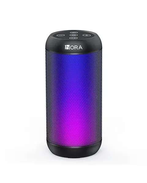 مكبر صوت Bluetooth أسطواني 1HORA BOC242 بقوة 10 واط – أسود