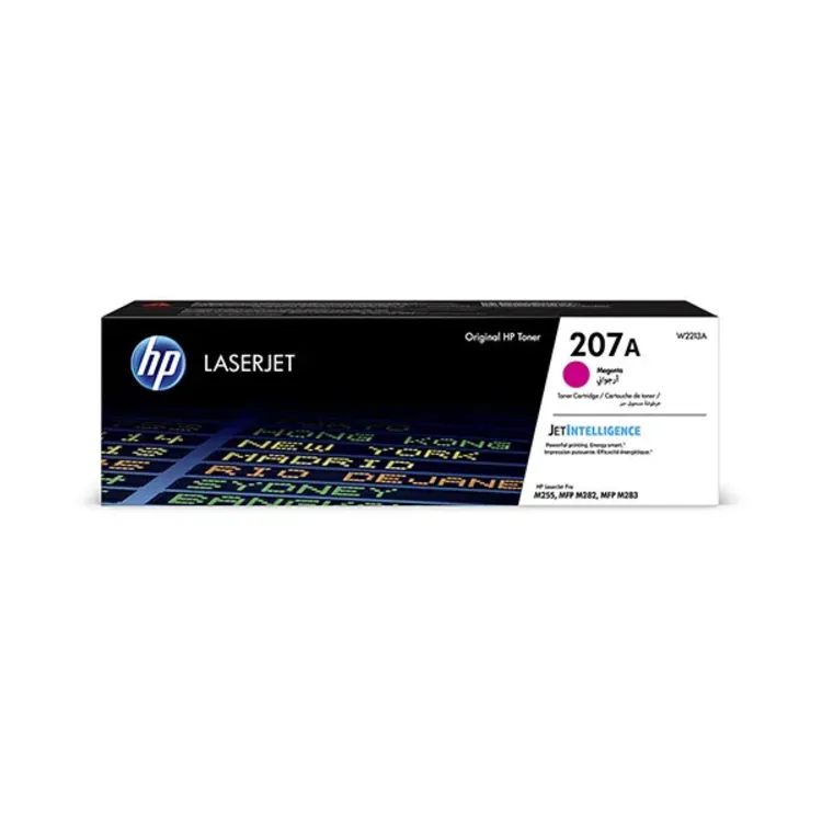 عبوة حبر HP 207A أصلية أرجوانية لطابعات LaserJet (W2213A)